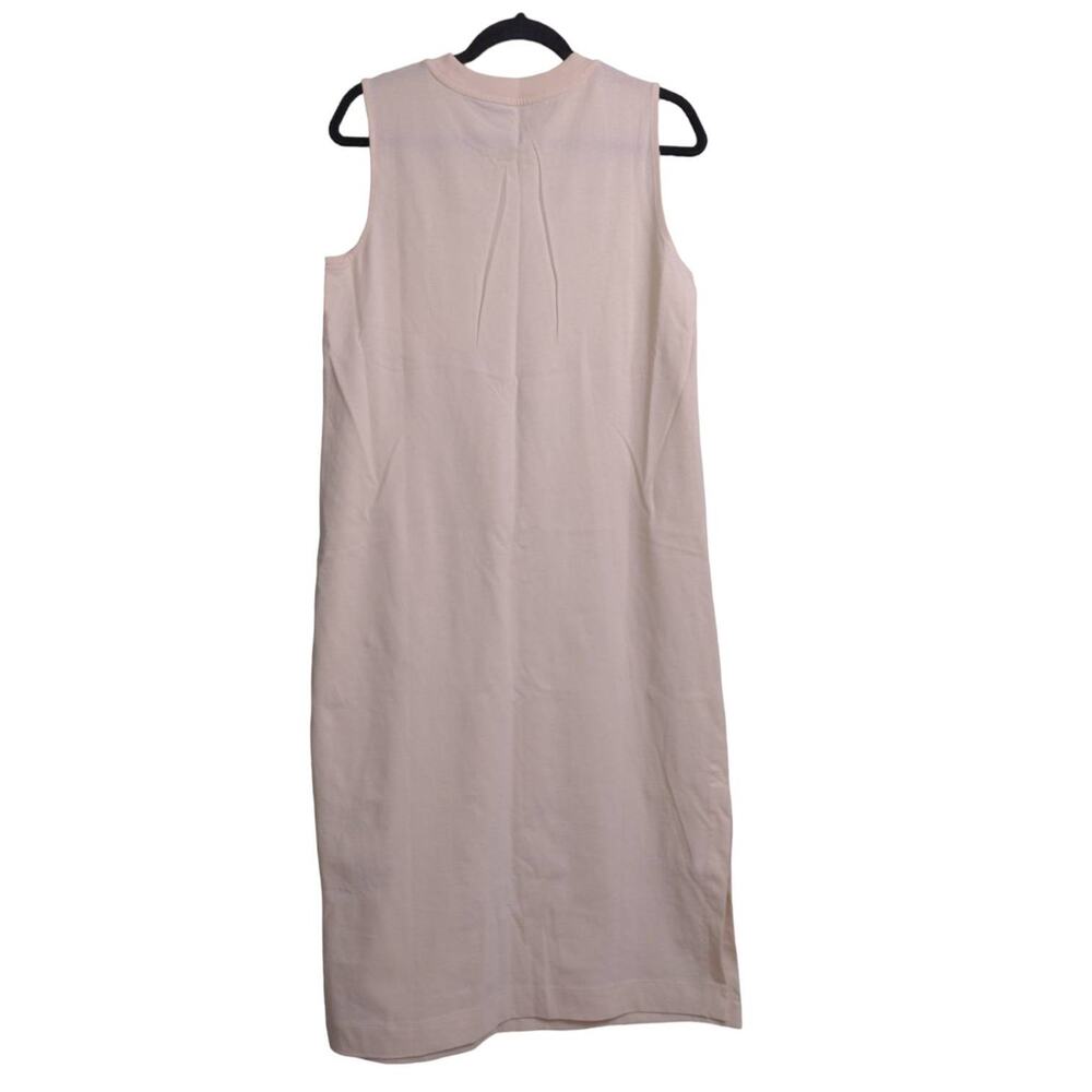 Everlane Womens Shift Dress Beige (Tan) Pocket Maxi Jewel Neck Sleeveless Slit M - Picture 4 of 7